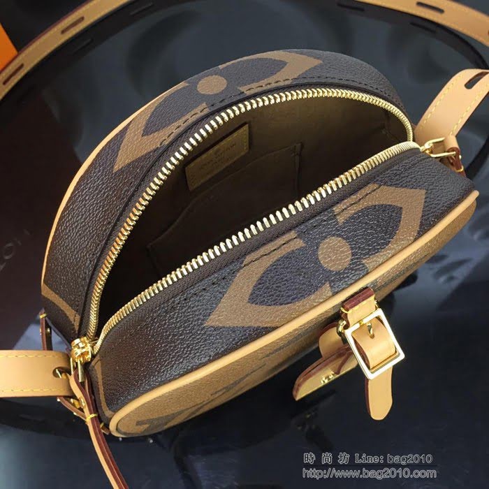 路易威登LV女包 頂級原單 M52294大花 BOITE CHAPEAU手袋 Monogram塗層帆布 肩背斜挎包  ydh2626